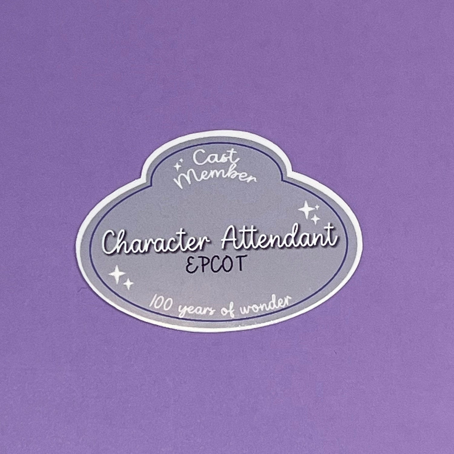 CUSTOM Cast Member Role and Location Waterproof Stickers - 100th Edition