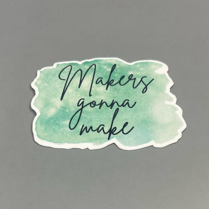 Crafting Quote Waterproof Sticker Individual