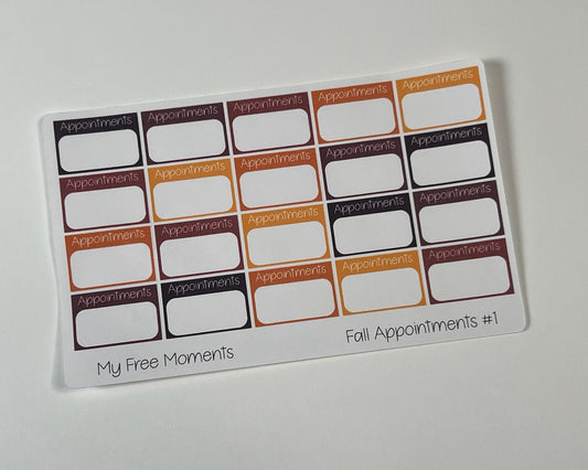 2023 Fall Planner Stickers Sheets - Individual and Bundles Available