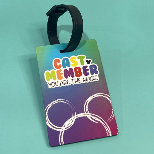 Cast Member Luggage Tag with Personalized Back