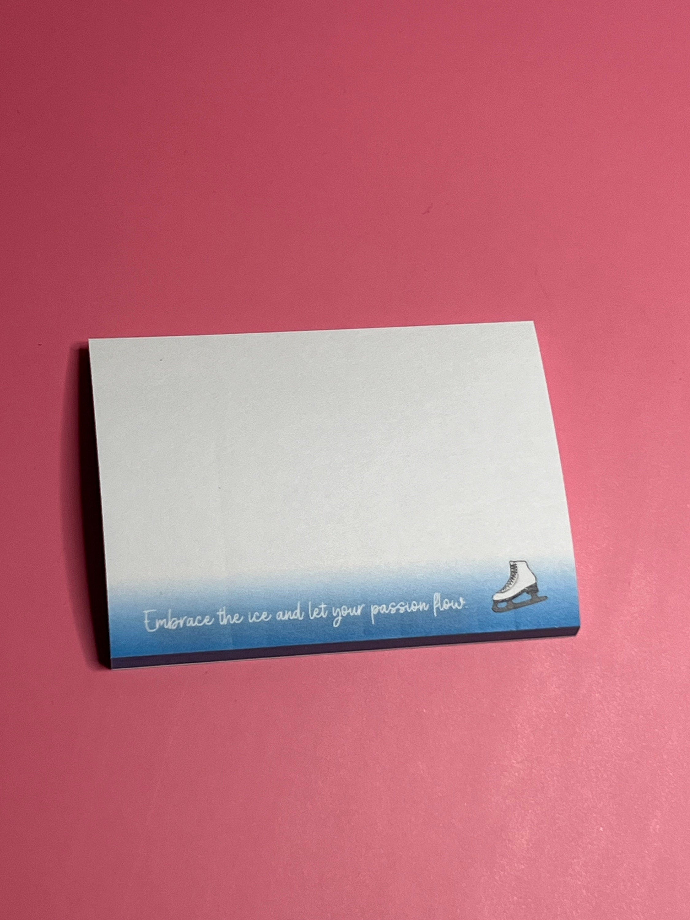 Embrace The Ice - 4”x3” Post Its | Figure Skater, Coach notes