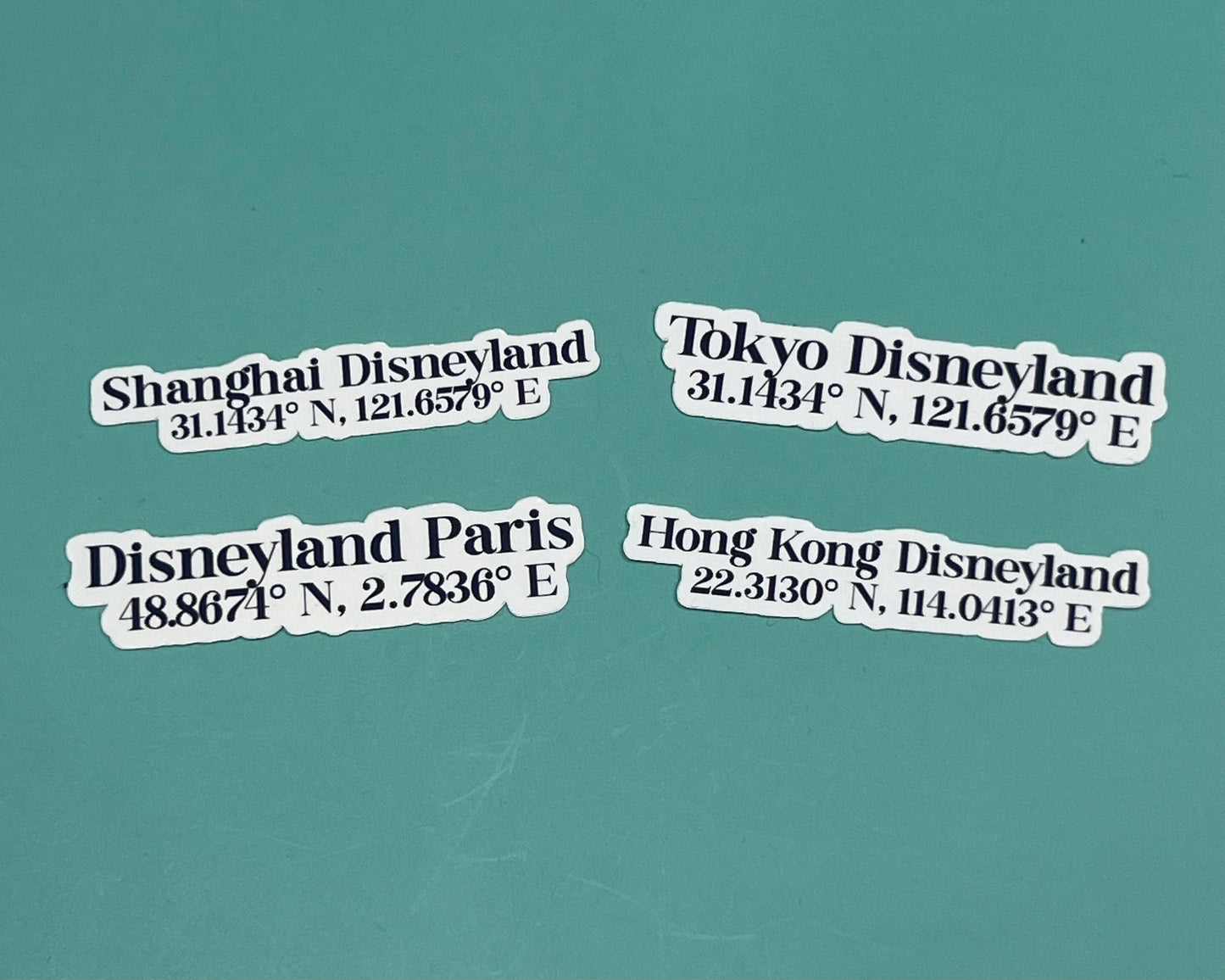 Disney International Parks Coordinate  Bundle - Waterproof Stickers