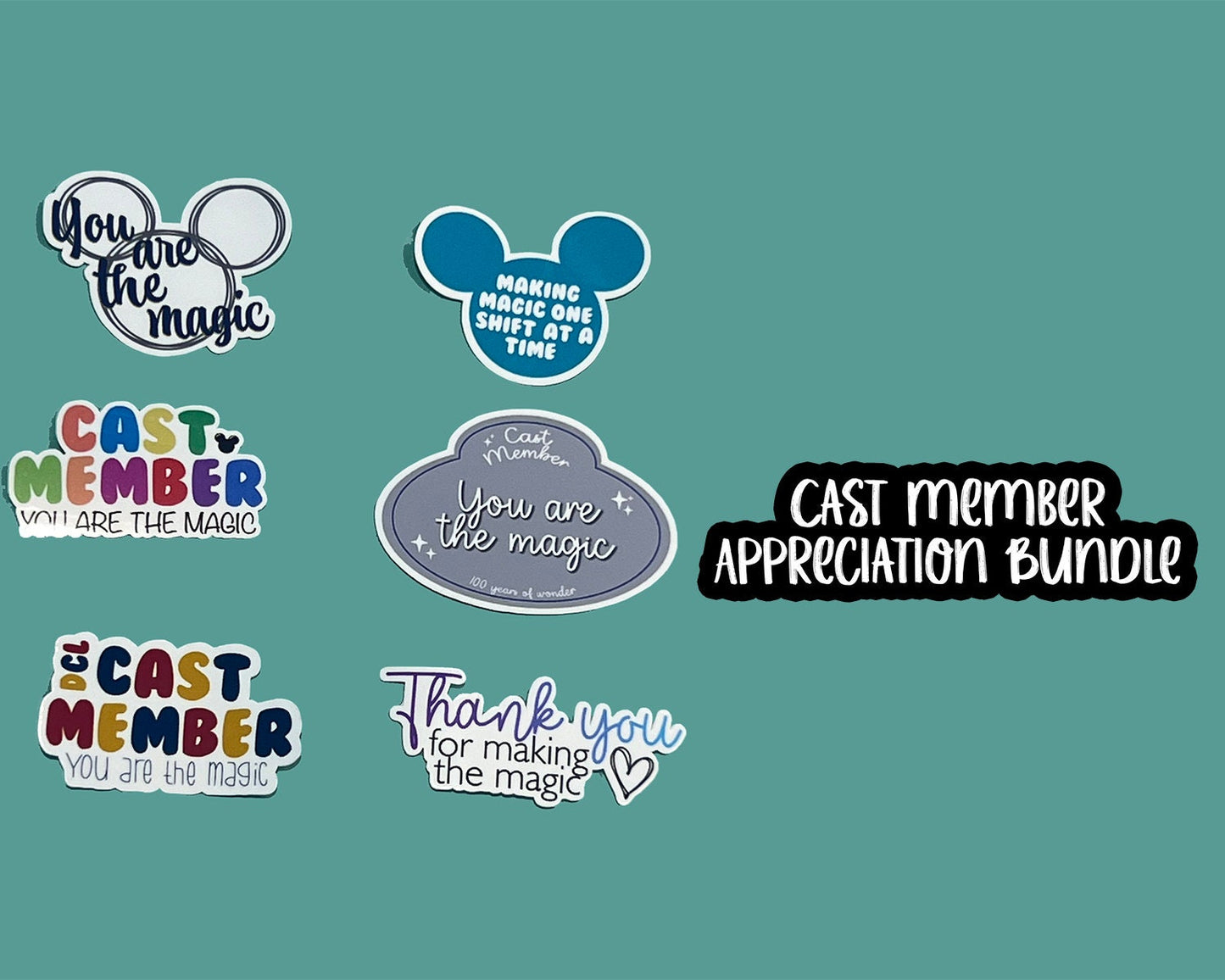 Cast Member Appreciation Sticker Bundle