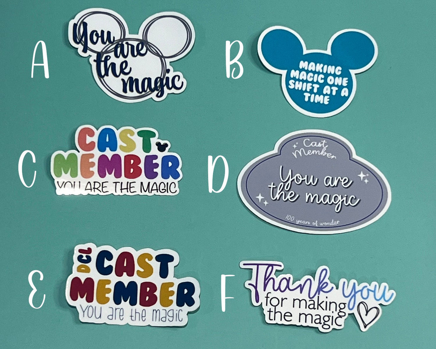 Cast Member Appreciation Sticker Bundle