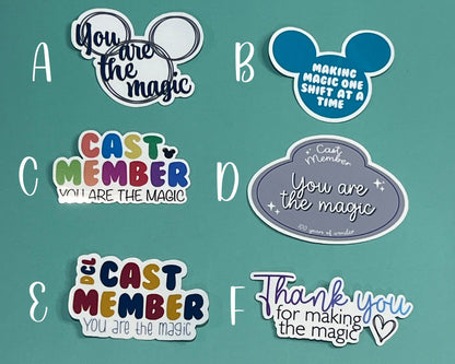 Cast Member Appreciation Sticker Bundle