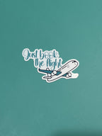 Just Book The Flight - Waterproof Sticker