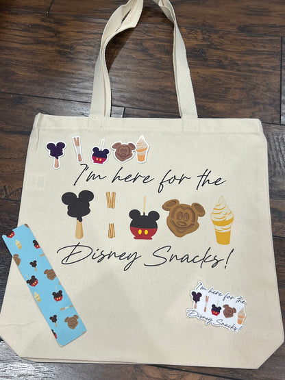 I'm Here For The Disney Snacks Tote Bag