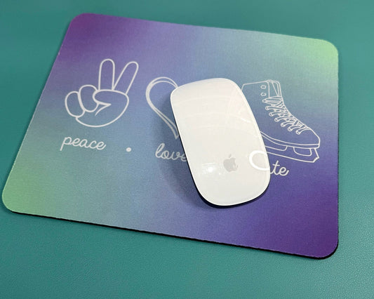 Peace Love Skate Ombre Mousepad