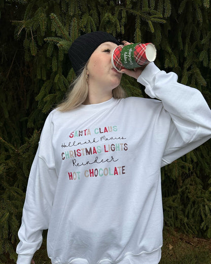 Christmas List Sweatshirt - Hallmark Movies, Christmas Lights