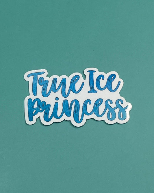 True Ice Princess Figure Skater Waterproof Sticker