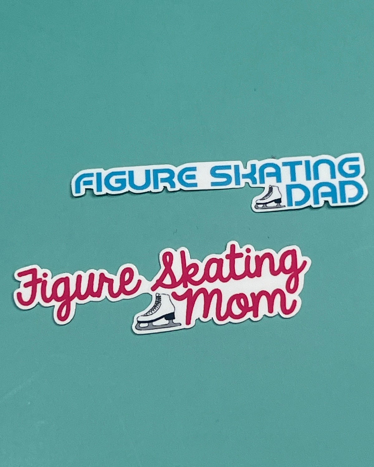 Figure Skating Dad Waterproof Sticker