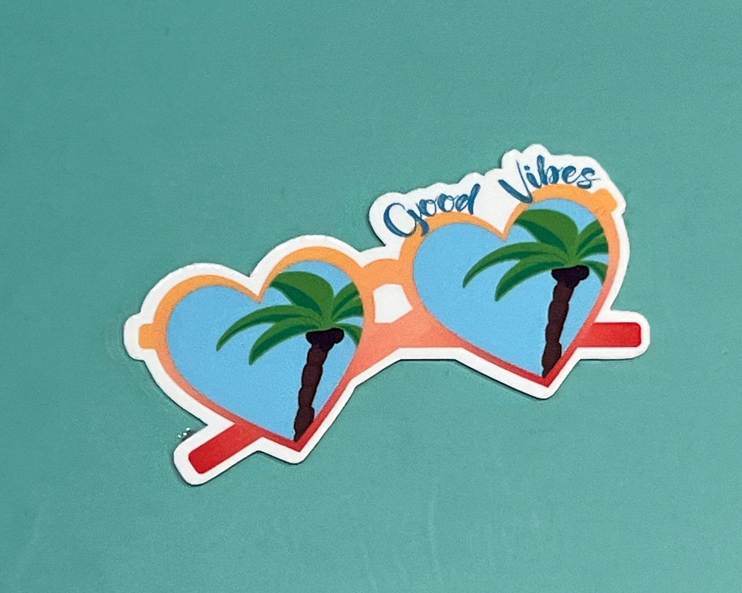 Good Vibe Beach Sunglasses - Waterproof Sticker