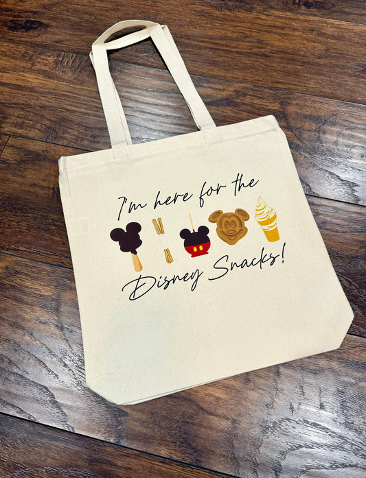I'm Here For The Disney Snacks Tote Bag