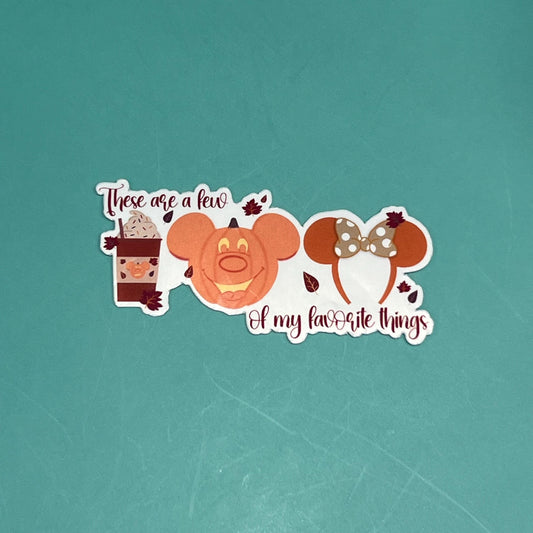 A Few of my Favorite Things - Disney Fall Edition - Disney Fall Sticker