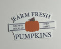 Farm Fresh Pumpkin Sticker - Waterproof Fall Sticker
