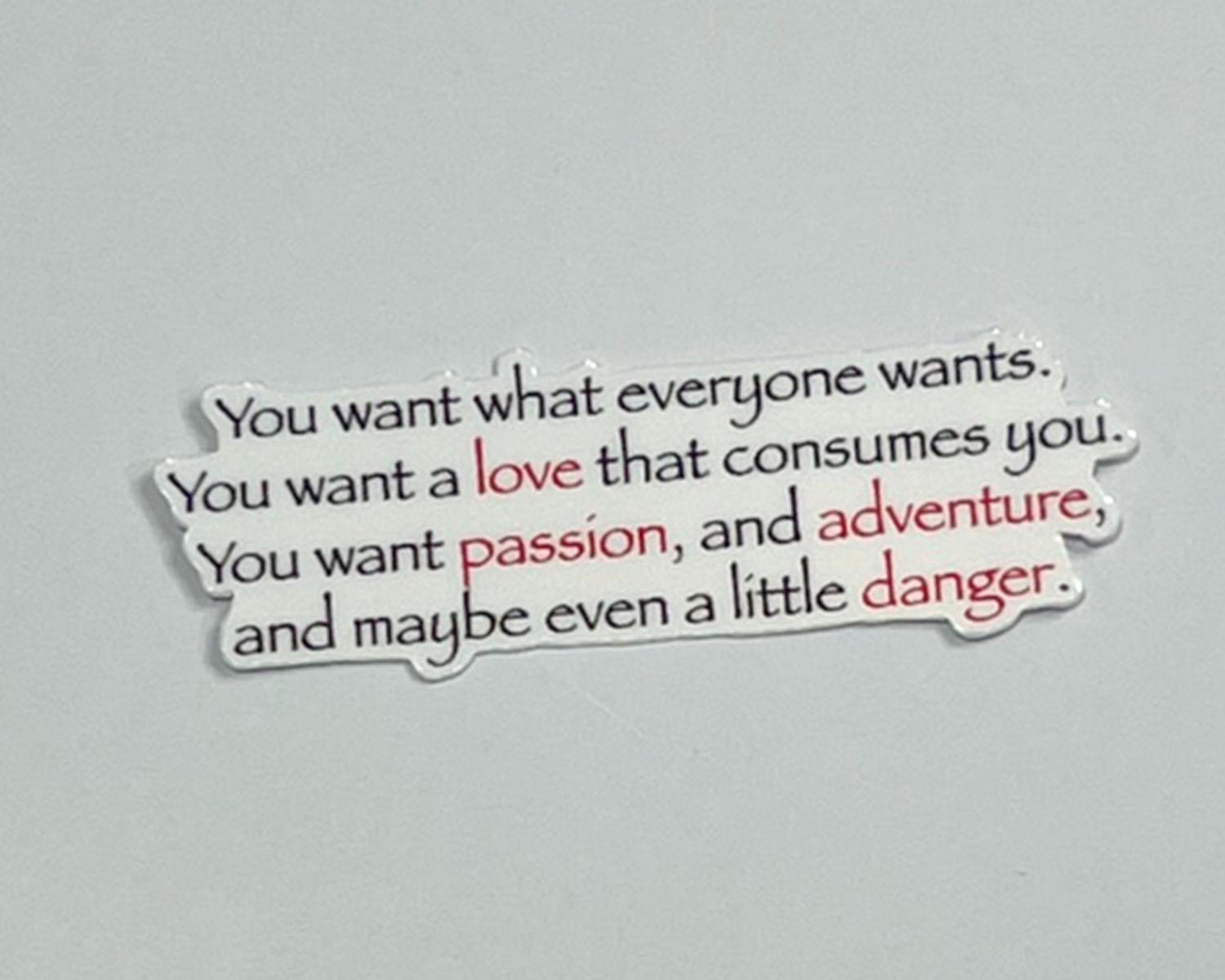 Damon's Speech about Love Sticker - The Vampire Dairies Inspired