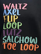 Skills List Sweatshirt - Figure Skating Inspired
