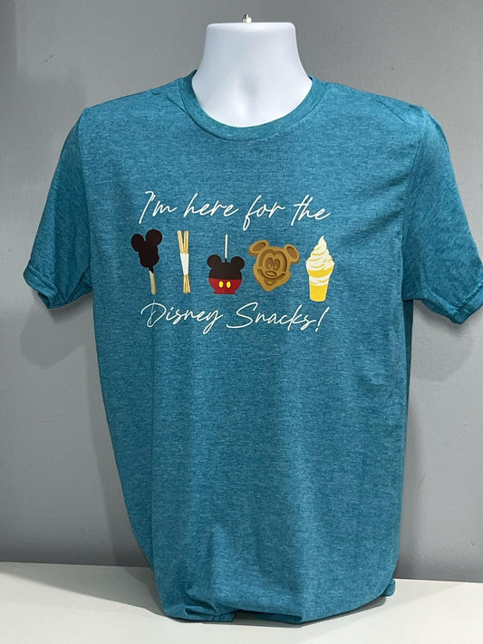 I'm here for the Disney Snacks T Shirt