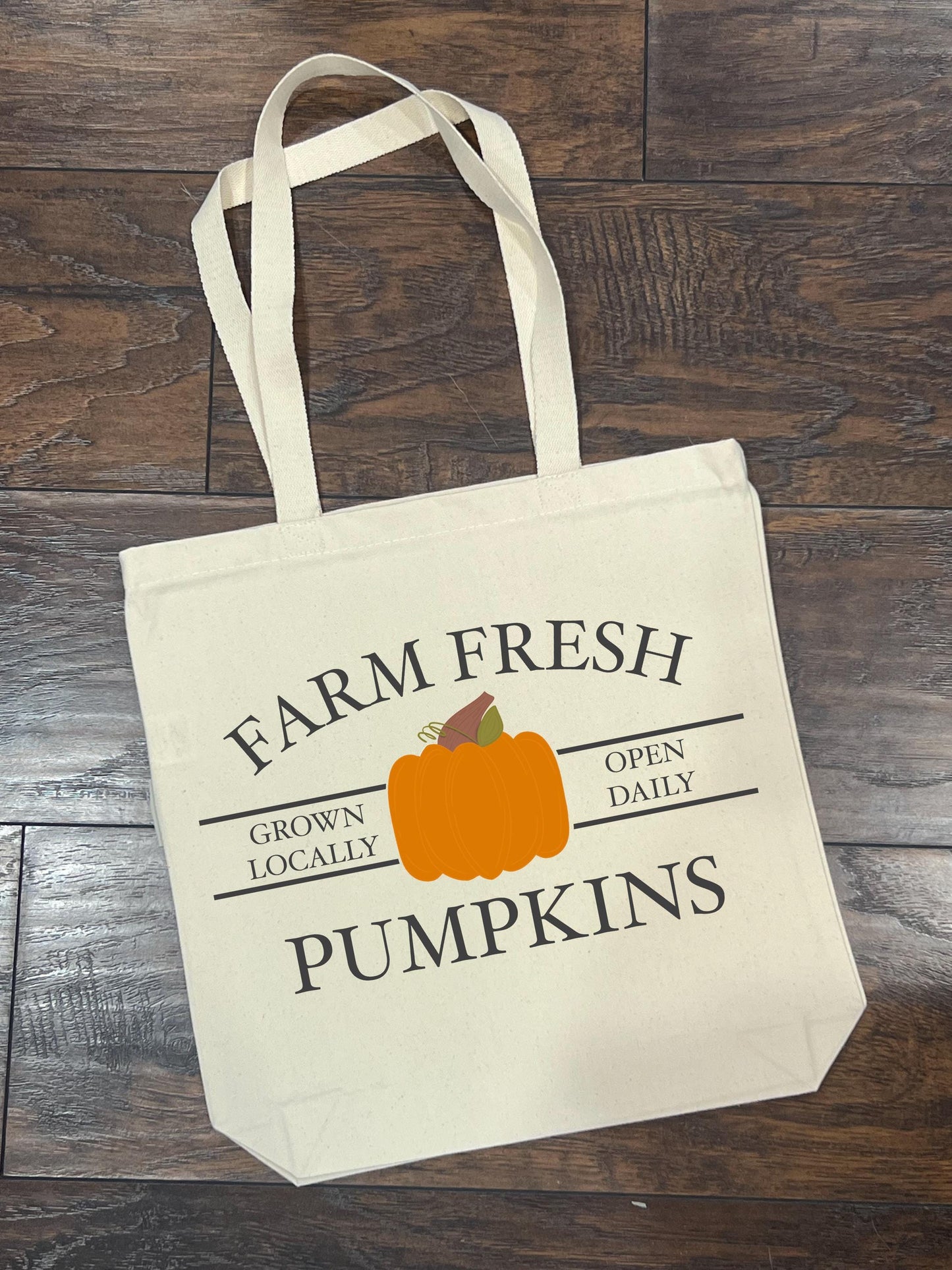 Farm Fresh Pumpkins Tote Bag - Organic Cotton