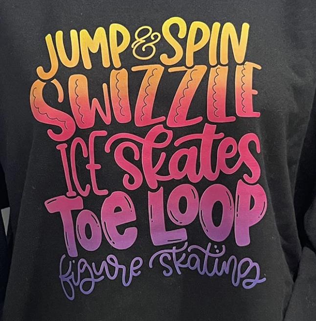 Skills List Sweatshirt - Figure Skating Inspired