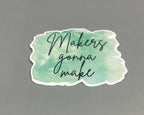 Crafting Quote Waterproof Sticker Bundle
