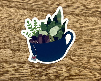 Plant Mug Waterproof Sticker