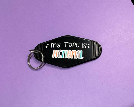 My Type is Fictional Motel Keychain