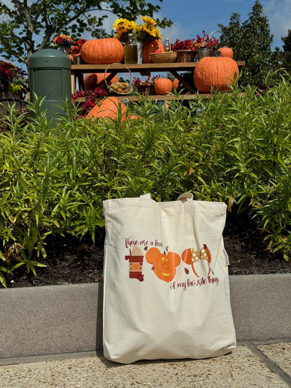 These are a Few of My Favorite Things Fall Edition Tote Bag - Organic Cotton