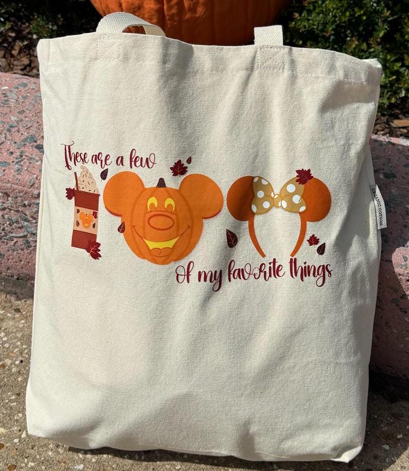 These are a Few of My Favorite Things Fall Edition Tote Bag - Organic Cotton