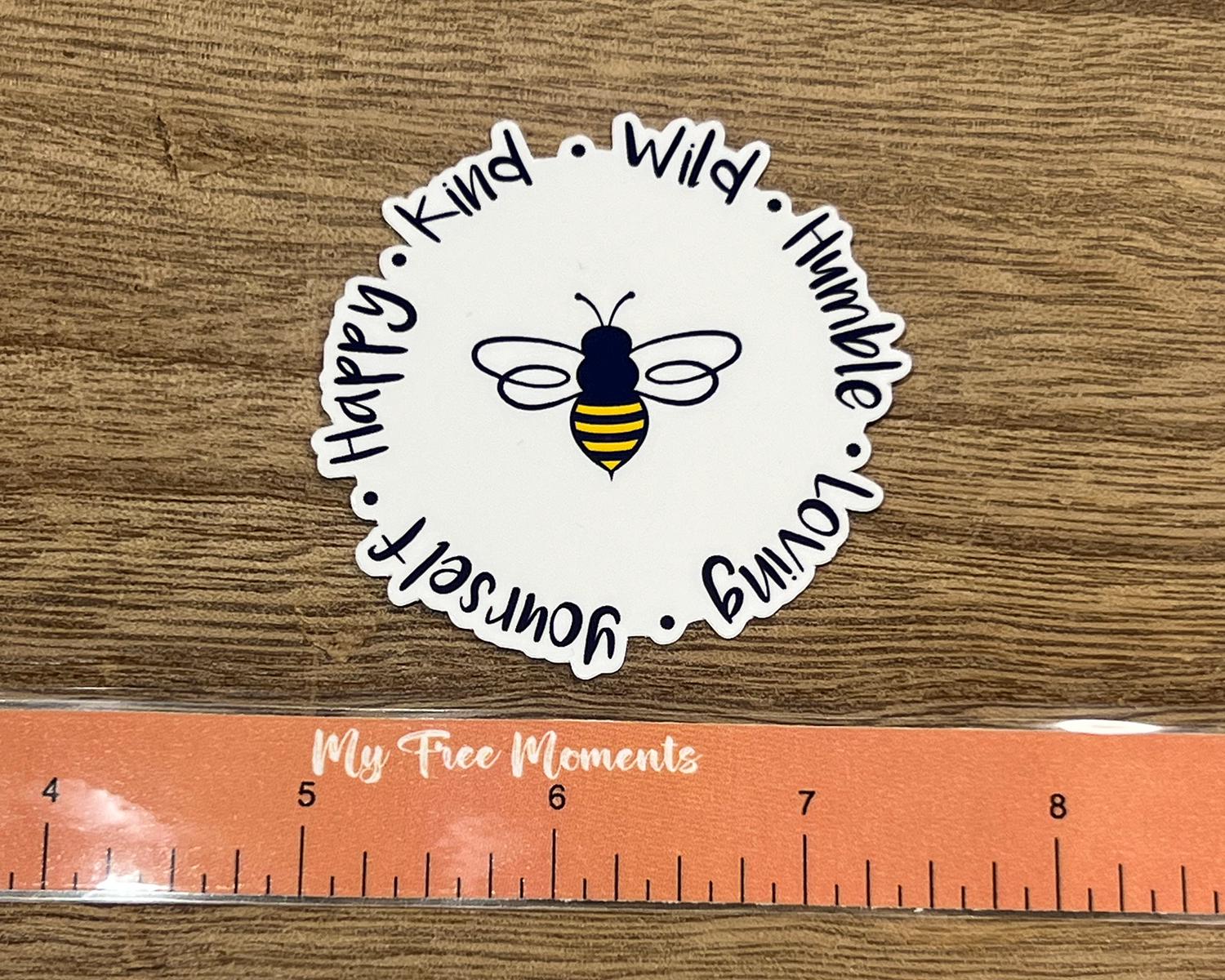 Inspirational Bee Sticker - Waterproof | Positive Sticker | Motivational Sticker | Bee Gift