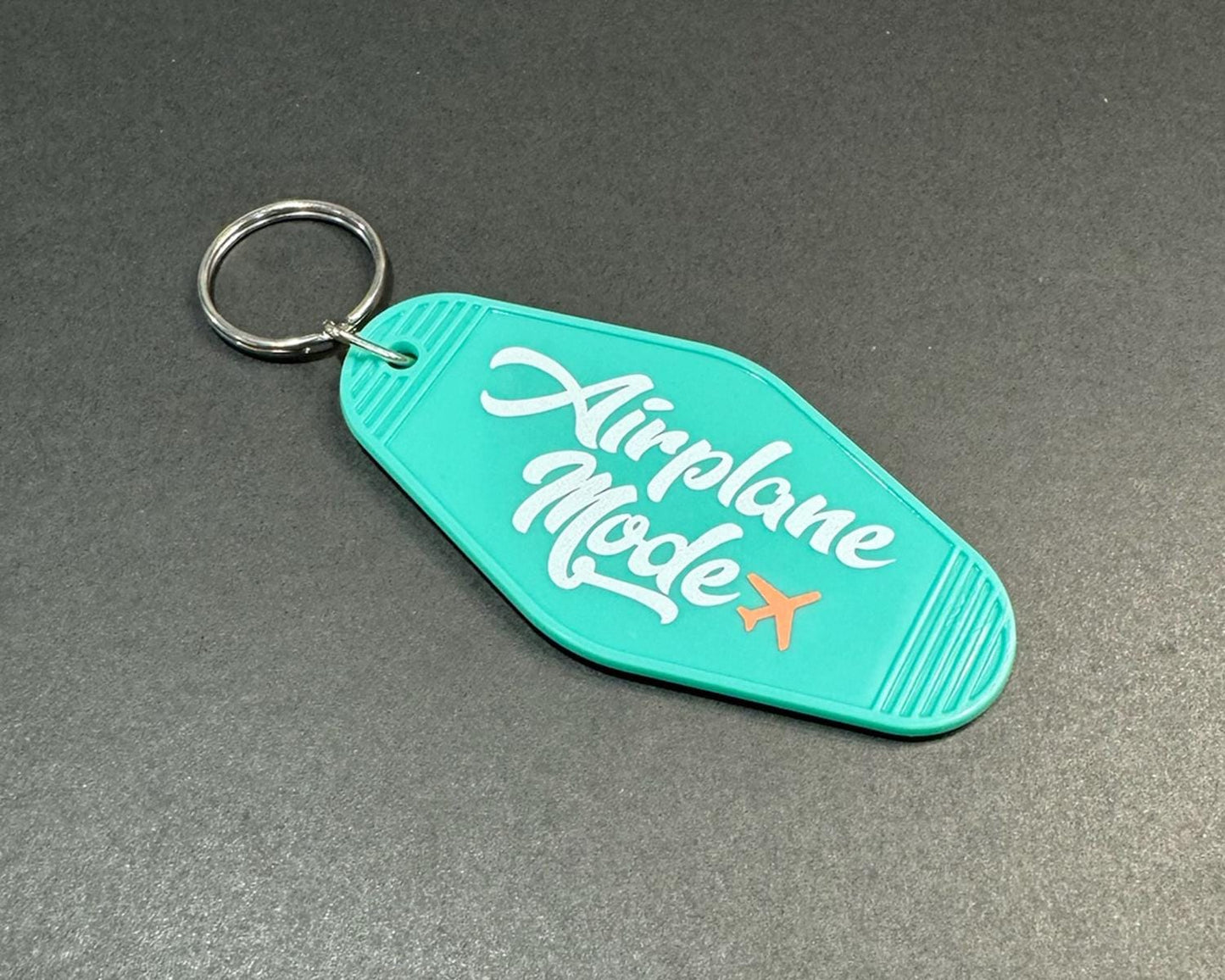 Airplane Mode Motel Keychain