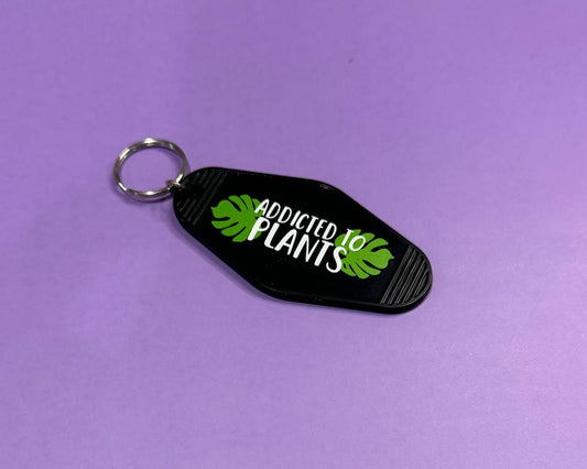 Addict to Plants Motel Keychain