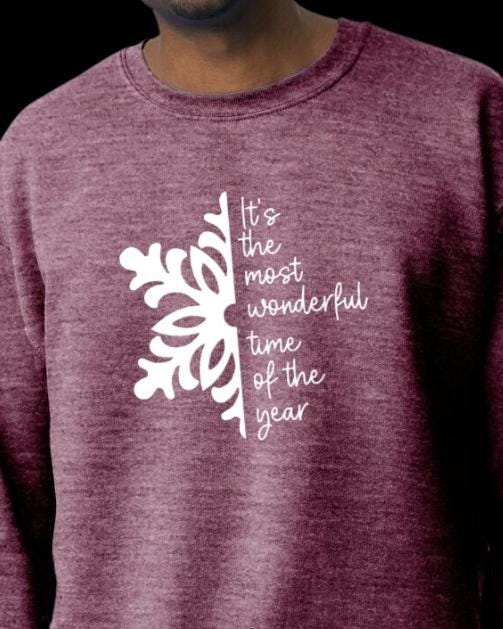 It's The Most Wonderful Time of the Year Snowflake Sweatshirt