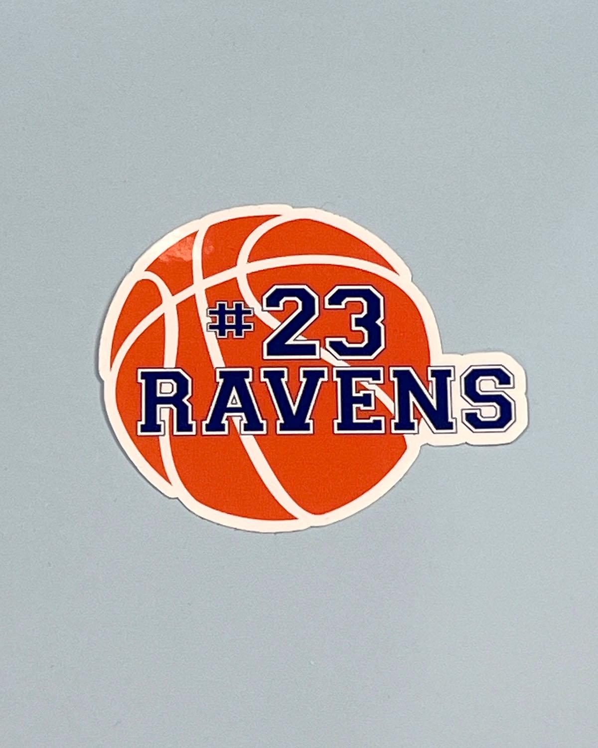 Ravens #23 Basketball Sticker - One Tree Hill Inspired