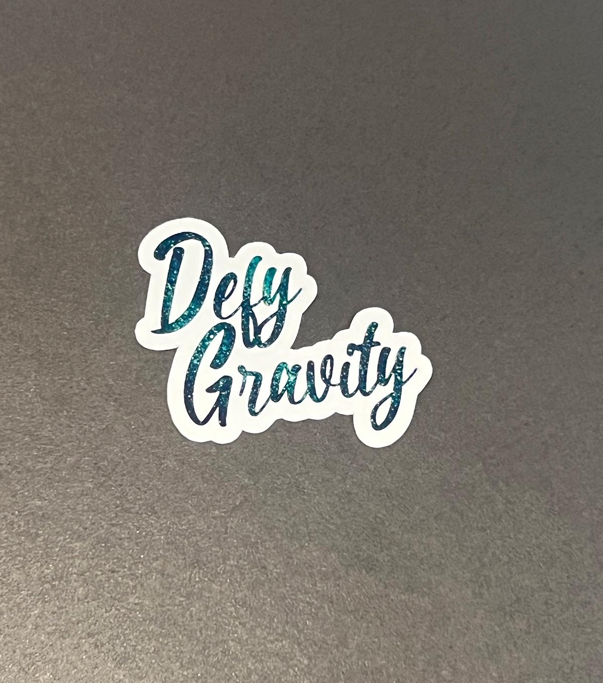 Defy Gravity - Wicked Inspired Waterproof Sticker