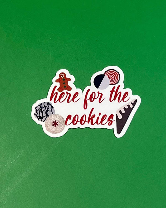 Here for the Disney Cookies! Sticker - Inspired by Epcot Festival of the Holidays
