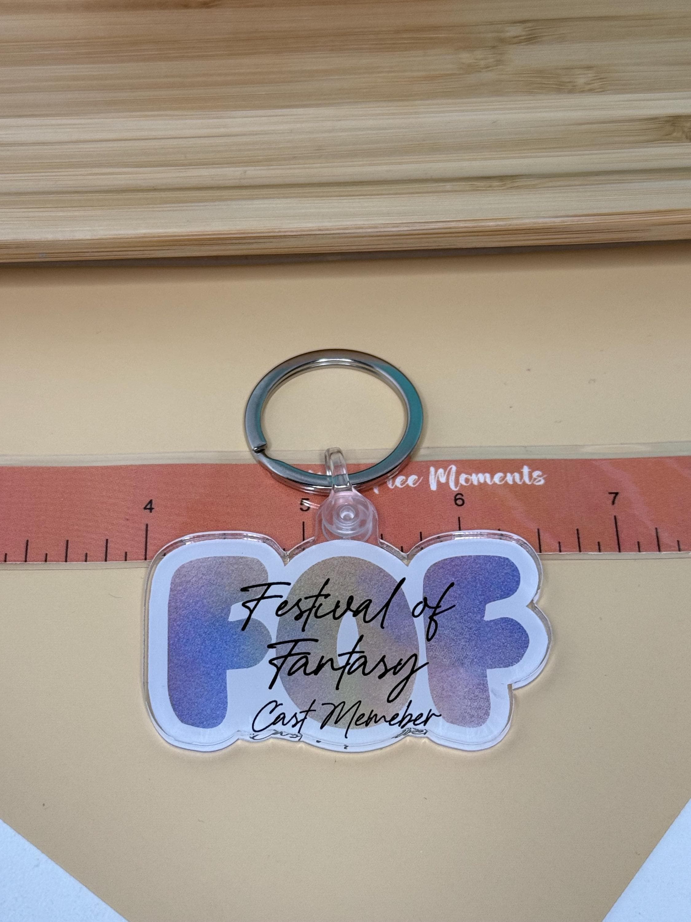 Festival of Fantasy Cast Member Keychain - Acrylic Keychain