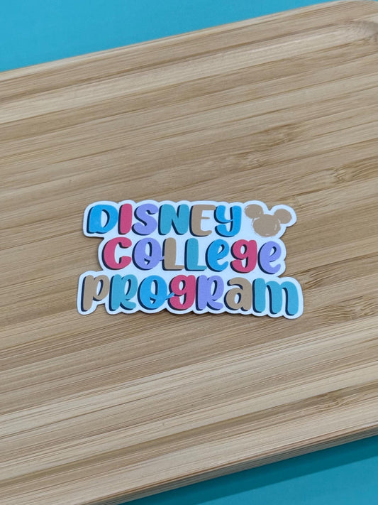 Disney College Program Waterproof Sticker