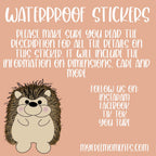 Book Stack with Bow - Waterproof Sticker