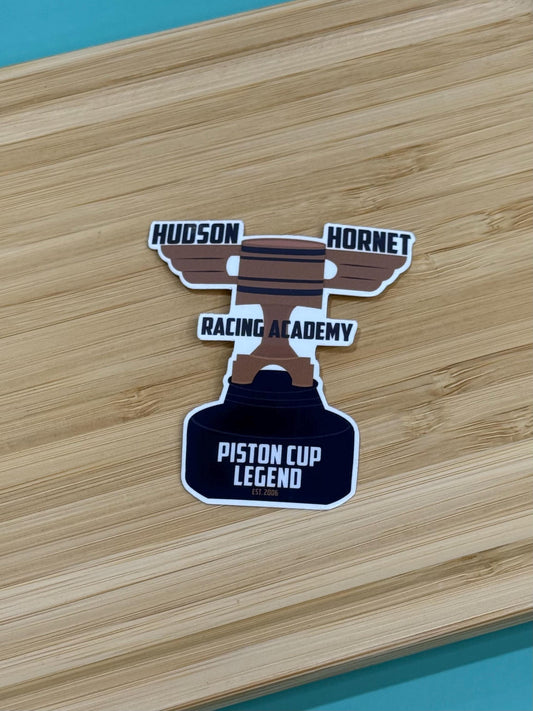 Hudson Hornet Racing Academy Est. 2006 - Disney Waterproof Sticker