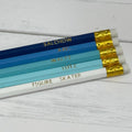 Figure Skater Foil Stamped Pencil - 5 Pack