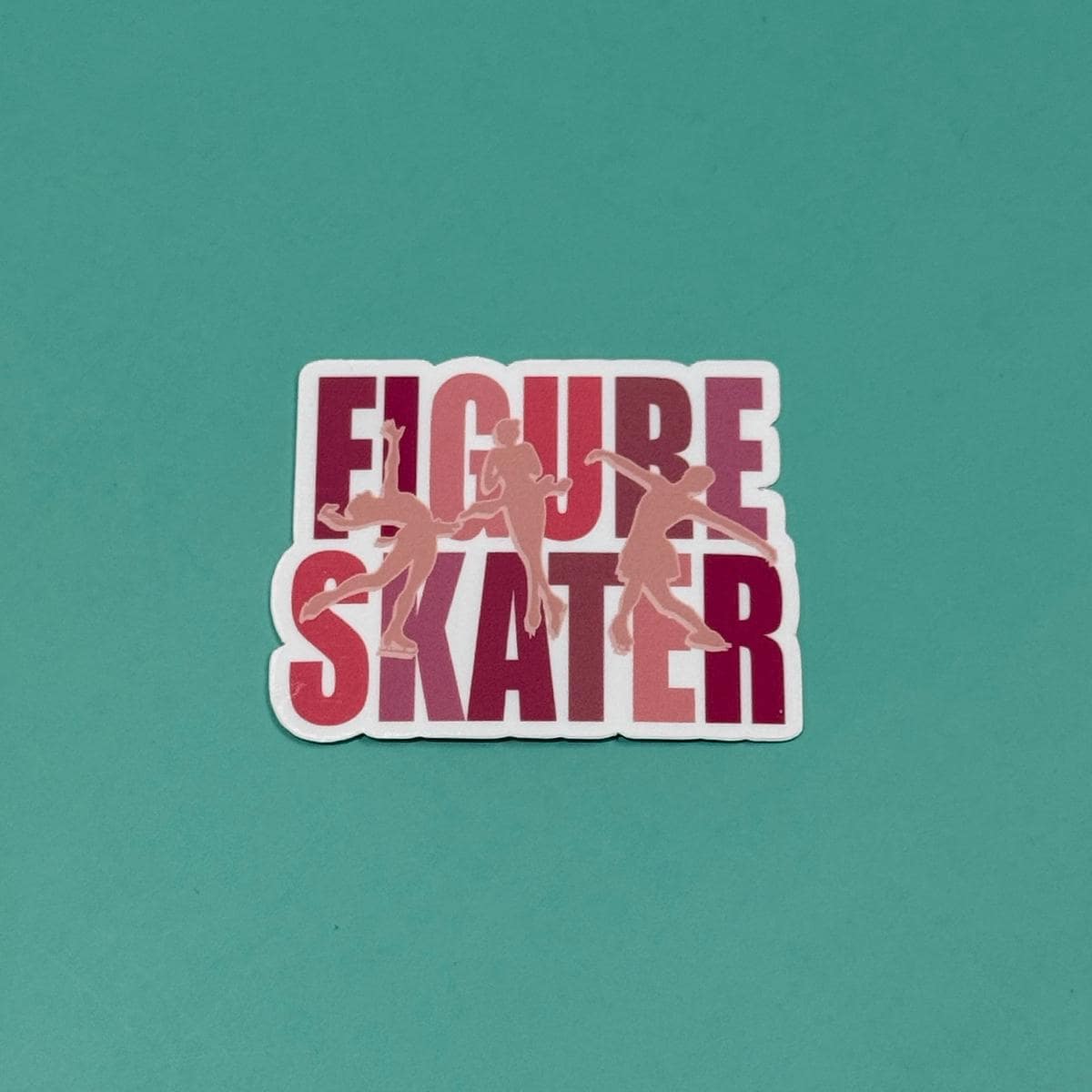 Figure Skater Shilouette- Waterproof Sticker