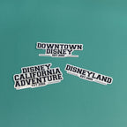 Disney Park Year Date - Disney California Sticker Bundle