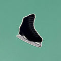 Black Figure Skate Boot Waterproof Sticker