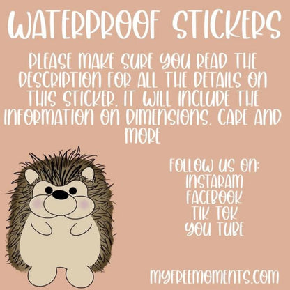 Figure Skater Shilouette- Waterproof Sticker