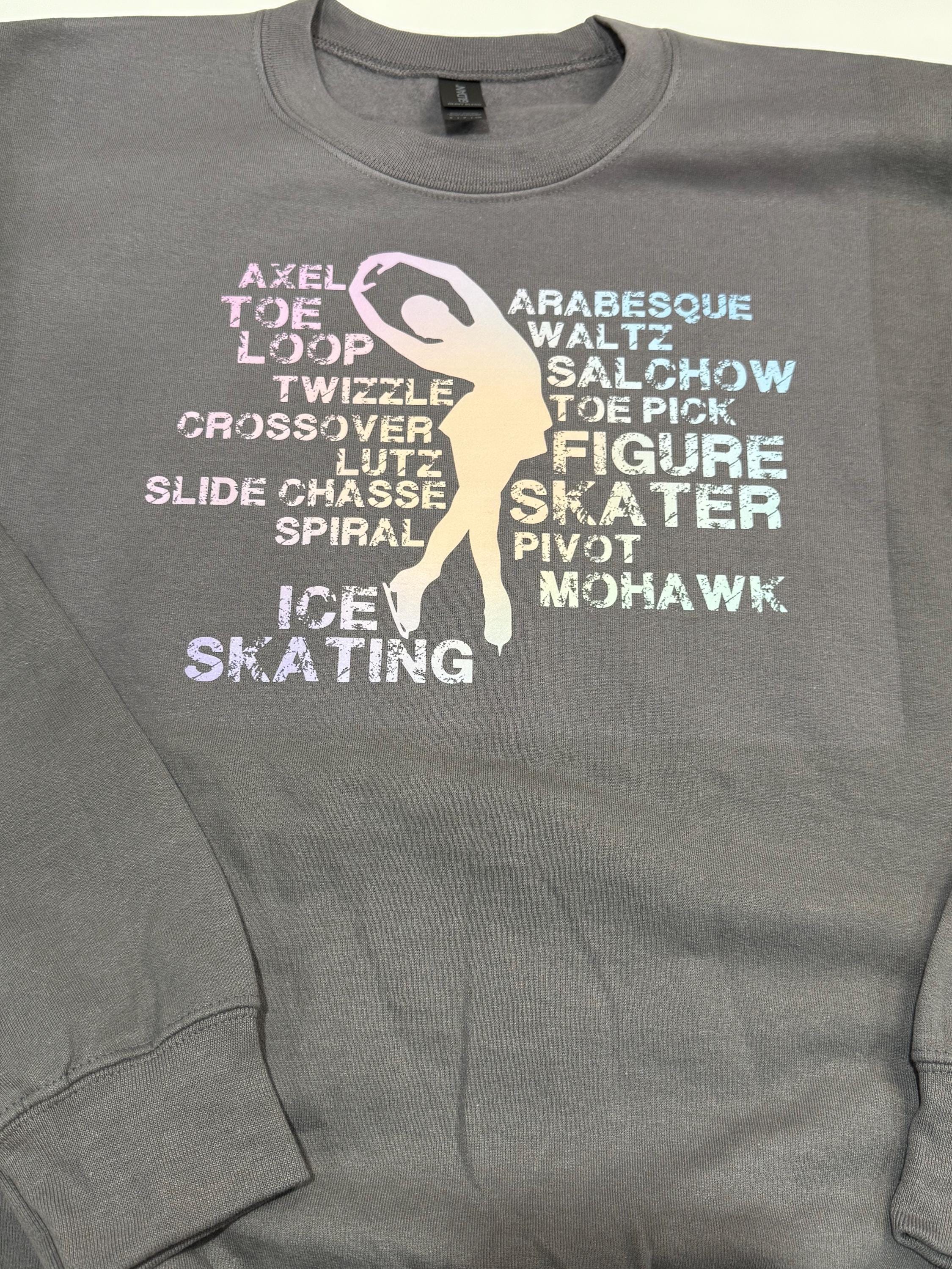 Ombré Figure Skater Skills Sweatshirt