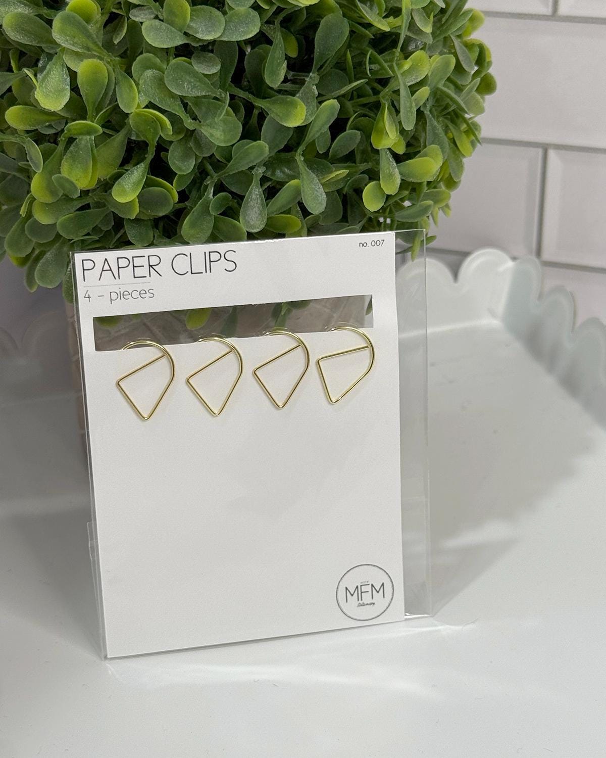 Mini Stationary Paper Clips - 5 Pieces