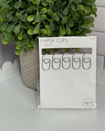 Mini Stationary Paper Clips - 5 Pieces