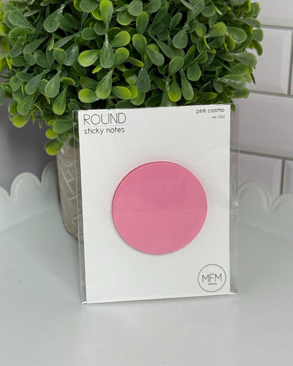 Transparent Round Flag Sticky Notes - 1.75" - Various Colors