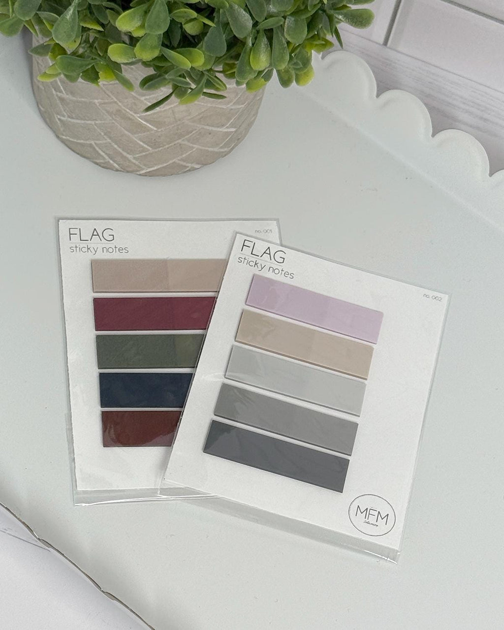 Transparent Sticky Note Flags - 5 Color Set